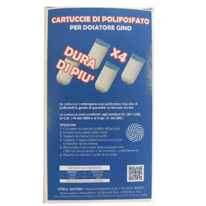 Immagine di RICARICA DI POLIFOSFATO A SFERE A FORMA DI STICK PER MODELLO GINO (DURA DI PIU' MINI ) CONFEZIONE 4 PZ CREA WATER