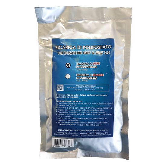 Immagine di RICARICA DI POLIFOSFATO A SFERE PER MODELLO GIO' & GIO' 2.0 CONFEZIONE DA 4 BUSTINE CREA WATER