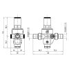 Immagine di RIDUTTORE DI PRESSIONE SENZA MANOMETRO Ø 1/2" 25 BAR BOCCHETTONATO MASCHIO CALEFFI