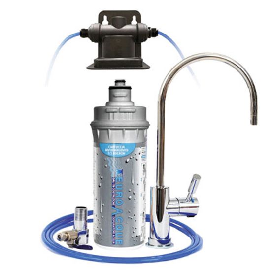 Immagine di KIT FILTRO PIÙ RUBINETTO A LED MODELLO RIVER/ARGENTO/PRO EUROACQUE