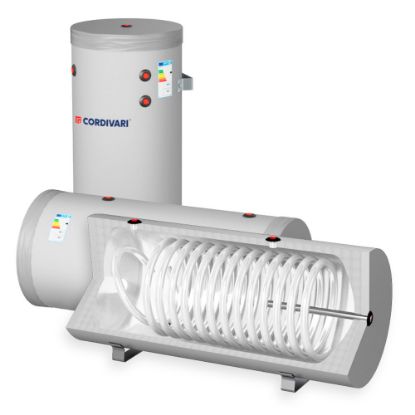 Immagine di BOLLITORE 200 LT MURALE 1 SCAMBIATORE FISSO POLIWARM VERTICALE/ORIZZONTALE WB CORDIVARI