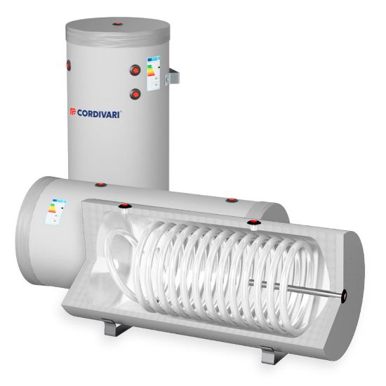 Immagine di BOLLITORE 100 LT MURALE 1 SCAMBIATORE FISSO POLIWARM VERTICALE/ORIZZONTALE WB CORDIVARI