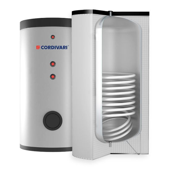 Immagine di BOLLITORE CON SCAMBIATORE FISSO BOLLY1 ST FB WB 200 BC V003  LT 189 CORDIVARI