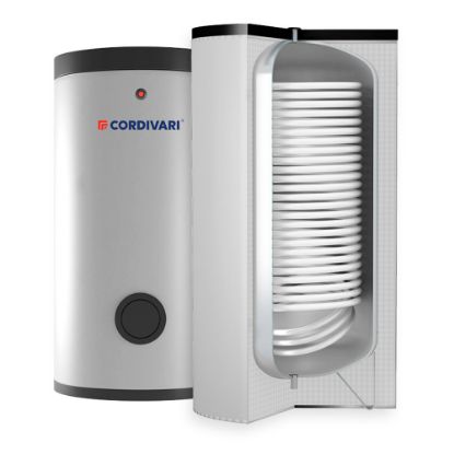 Immagine di BOLLITORE 300 LT 1 SCAMBIATORE FISSO ( BOLLY1 XL WB 300 PER POMPA DI CALORE ) CORDIVARI