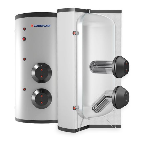 Immagine di BOLLITORE 300 LT 2 SCAMBIATORI ESTRAIBILI INOX 316 CORDIVARI