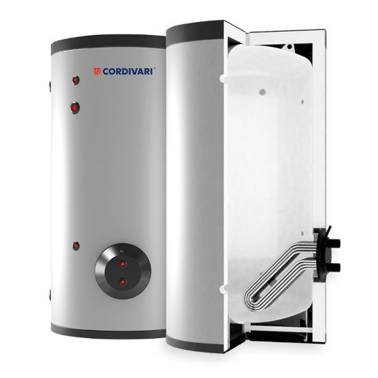 Immagine di BOLLITORE 200 LT 1 SCAMBIATORE ESTRAIBILE INOX 316 CORDIVARI