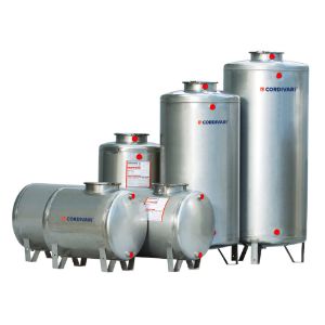 Immagine di SERBATOIO ORIZZONTALE ACCIAIO INOX AISI 304 500 LT CORDIVARI