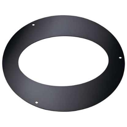 Immagine di ROSONE COPRIFORO NERO DIAMETROMM80 ELLITTICO