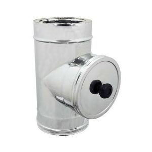 Immagine di MODULO DOPPIA PARETE PER ISPEZIONE Ø 80/130 MM ( INOX )