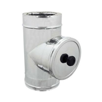 Immagine di MODULO DOPPIA PARETE PER ISPEZIONE Ø 80/130 MM ( INOX )