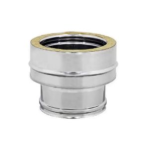 Immagine di RACCORDO PER COLLEGAMENTO CALDAIA Ø 300F MONOPARETE A DOPPIA PARETE Ø 300/350 MM ( INOX )
