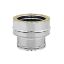 Immagine di RACCORDO PER COLLEGAMENTO CALDAIA Ø 80F MONOPARETE A DOPPIA PARETE Ø 80/130 MM ( INOX )