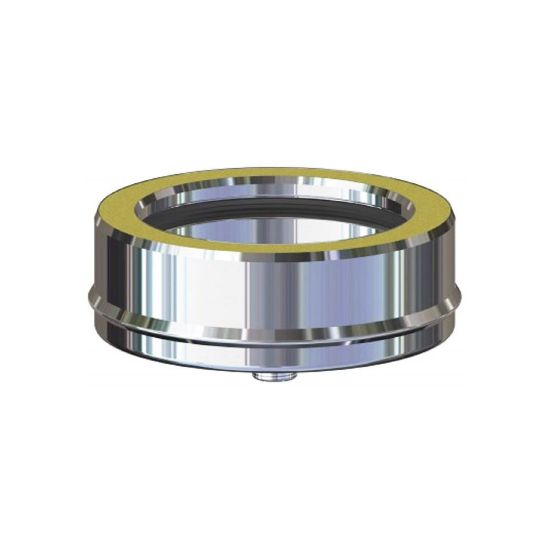 Immagine di TAPPO DOPPIA PARETE PER SCARICO CONDENSA Ø 80/130 MM ( INOX )