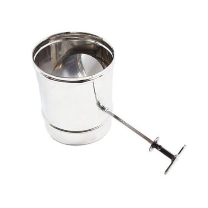 Immagine di MANICOTTO MONOPARETE CON VALVOLA Ø 250 MM . MF (INOX AISI 304 )