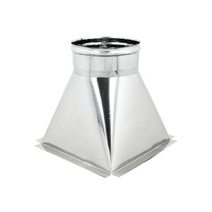 Immagine di RIDUZIONE QUADRA-TONDAMM.250x250-DIAMETROMM.200F. ( INOX AISI 304 )