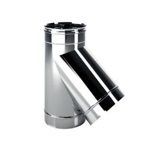 Immagine di BRAGA MONOPARETE Ø 300 MM . A 45° ( INOX AISI 304 )