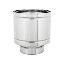 Immagine di FUMAIOLO QUATTRO VENTI MONOPARETE Ø 80 MM . PER STUFA PELLET ( INOX AISI 316 )