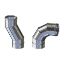 Immagine di CURVA MONOPARETE Ø 80 MM . ORIENTABILE ( INOX AISI 316 )