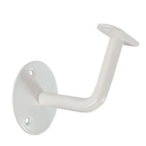 Immagine di SUPPORTO PER CORRIMANO METALLO FINITURA IN BIANCO