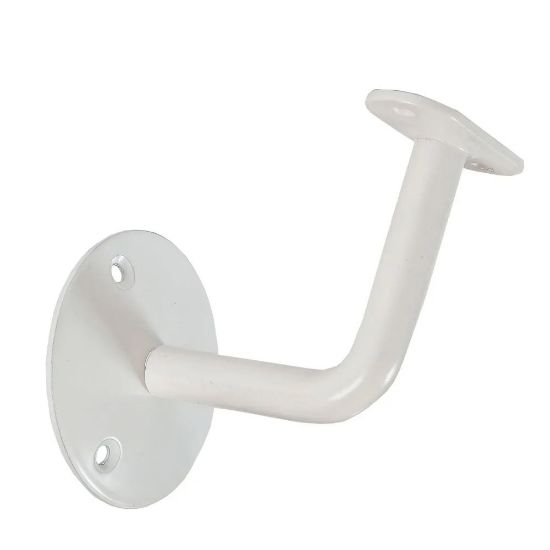 Immagine di SUPPORTO PER CORRIMANO METALLO FINITURA IN BIANCO