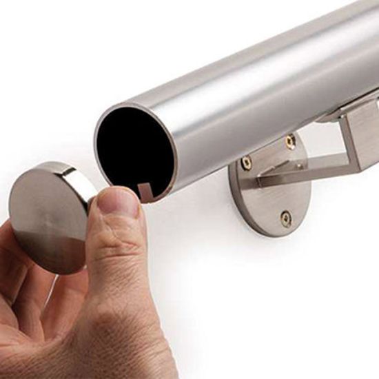 Immagine di CORRIMANO IN ALLUMINIO Ø 45x2700 MM LUNGHEZZA