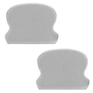 Immagine di COPPIA TERMINALI IN METALLO PER CORRIMANO 60x44 MM ALLUMINIO