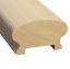 Immagine di CORRIMANO LEGNO SAGOMATO 60x44x3000 MM GREZZO AYOUS