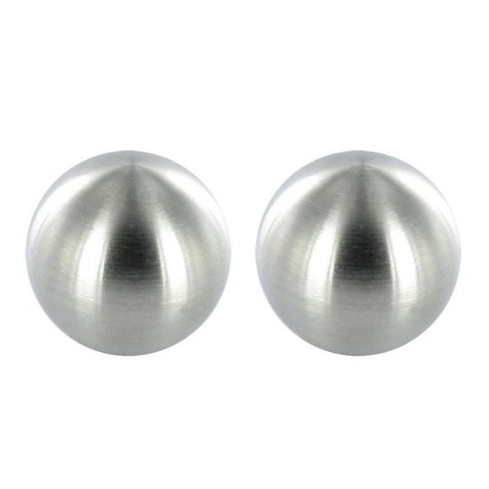 Immagine di COPPIA TERMINALI IN METALLO PER CORRIMANO Ø 50 MM ALLUMINIO