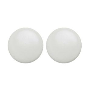 Immagine di COPPIA TERMINALI IN METALLO PER CORRIMANO Ø 50 MM BIANCO