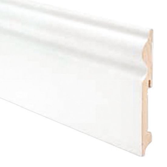 Immagine di BATTISCOPA LEGNO DUCALE BIANCO 115x15x2400 MM KIMONO