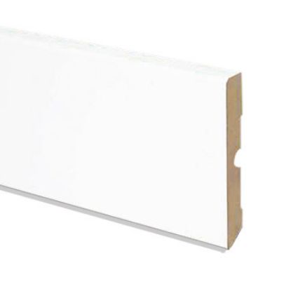 Immagine di BATTISCOPA LEGNO BIANCO CON PASSAFILO 100x15x2400 MM PIRCHER OBERLAND