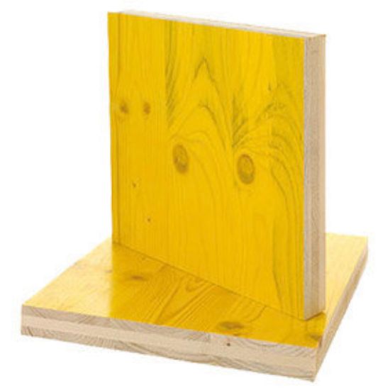 Immagine di PANNELLO IN LEGNO ABETE COLORE GIALLO 200x50 CM IN 3 STRATI SPESSORE 27 MM