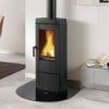 Immagine di STUFA A LEGNA IN GHISA SMALTATA CANDY 4.0 NERO ANTRACITE KW 6,2 (4 STELLE ) LA NORDICA