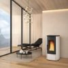 Immagine di TERMOSTUFA A PELLET VENTILATA MARINA IDRO H 11 - AVORIO (5 STELLE ) KW 14,8 EXTRAFLAME
