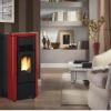 Immagine di STUFA A PELLET VENTILATA GIUSY 5.0 BORDEAUX ( 5 STELLE ) KW 7.0 EXTRAFLAME