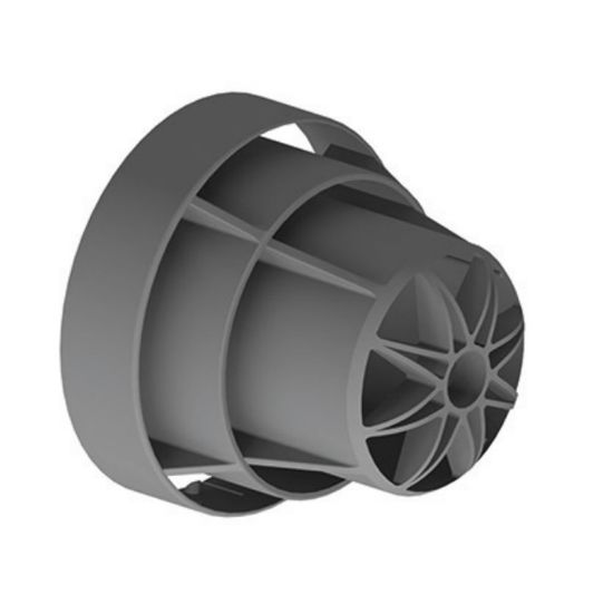 Immagine di GRIGLIA PER ASPIRAZIONE E SCARICO COASSIALE Ø 100/60 MM LINEA COMMERCIALE