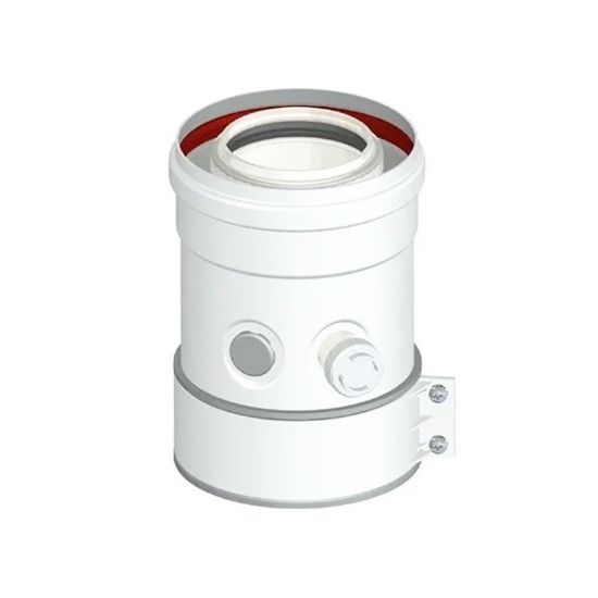 Immagine di PARTENZA VERTICALE COASSIALE PPS M/F DN60/100 LINEA COMMERCIALE (COMPATIBILE VAILLANT/BERETTA)