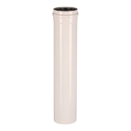 Immagine di PROLUNGA COASSIALE MF Ø 100/60 MM DA CM 100 IN ALLUMINIO LINEA COMMERCIALE