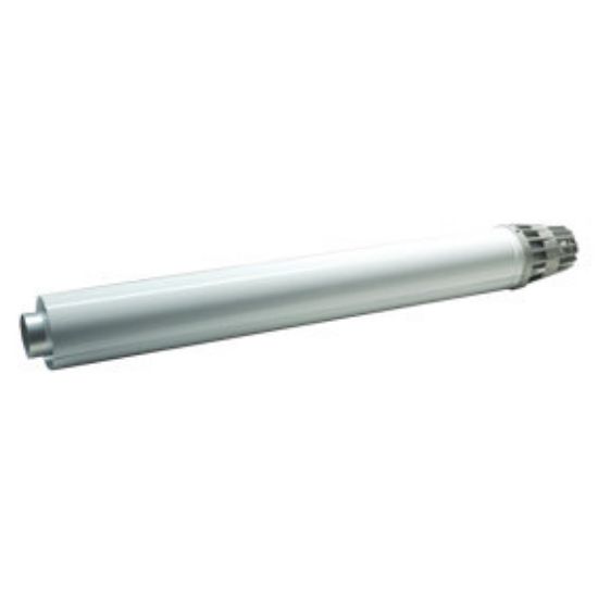 Immagine di TUBO COASSIALE TERMINALE Ø 100/60 MM IN ALLUMINIO LINEA COMMERCIALE