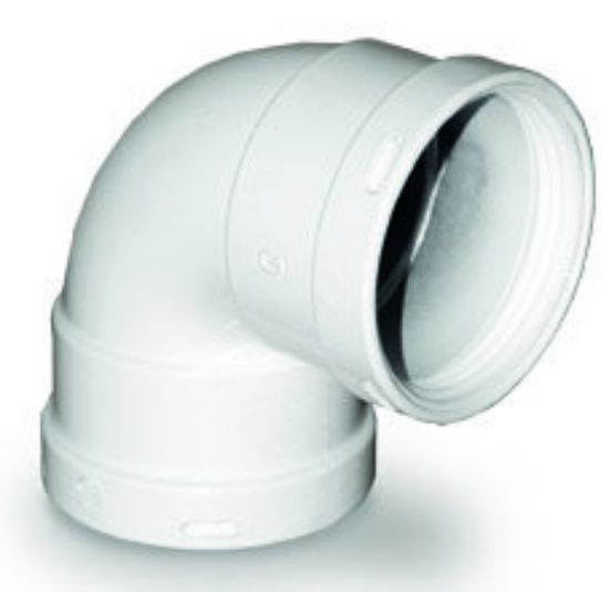 Immagine di CURVA 90^ F/F Ø 80 MM IN ALLUMINIO LINEA COMMERCIALE