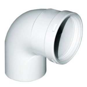 Immagine di CURVA 90^ M/F Ø 60 MM IN ALLUMINIO LINEA COMMERCIALE