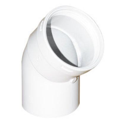 Immagine di CURVA 45^ M/F Ø 60 MM IN ALLUMINIO LINEA COMMERCIALE