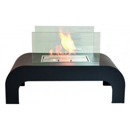 Immagine di BIOCAMINO APP TRENTO NERO DA PAVIMENTO TECNO AIR SYSTEM