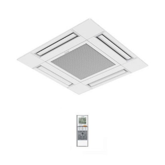 Immagine di GRIGLIA+TELECOMANDO SLP-2FALM PER CASSETTE 4VIE 60x60 MITSUBISHI