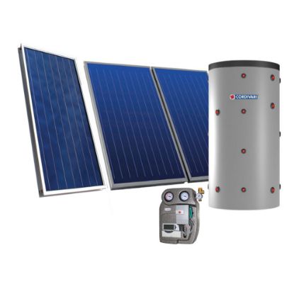 Immagine di PANNELLO SOLARE CIRCOLAZIONE FORZATA ECO-COMBI2 500EC2 500 LT7,5MQ TETTO FALDA CORDIVARI