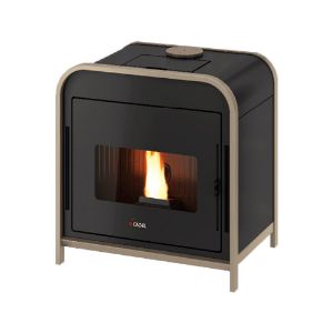 Immagine di STUFA PELLET FRAME³ AIR 9 KW LIGHT BRONZE CADEL