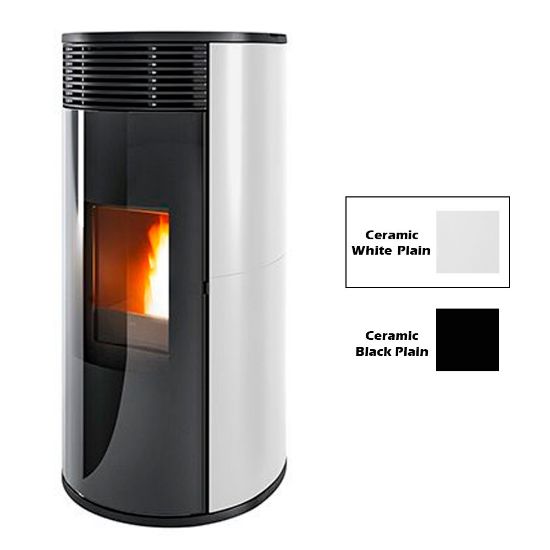 Immagine di RIVESTIMENTO PER TERMOSTUFA A PELLET PAD PLAIN WHITE CERAMIC_102 MCZ