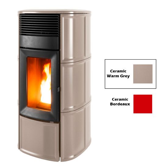 Immagine di RIVESTIMENTO PER TERMOSTUFA A PELLET SUITE HYDROMATIC WARM GREY CERAMIC COL 113 MCZ