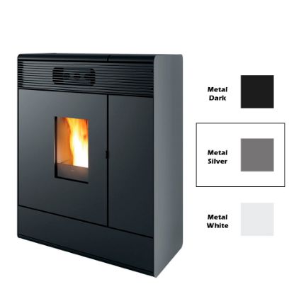 Immagine di RIVESTIMENTO PER TERMOSTUFA A PELLET AKY HYDROMATIC SILVER METAL COL 313 MCZ