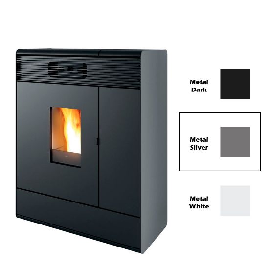 Immagine di RIVESTIMENTO PER TERMOSTUFA A PELLET AKY HYDROMATIC SILVER METAL COL 313 MCZ